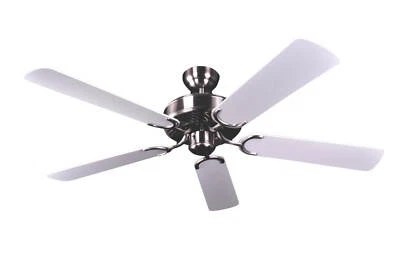 Ceiling Fan Without Light Living Room Soft 25 M ² Silver & White - Image 1 of 2