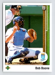 1989 Upper Deck Card, #767 Bob Boone, Kansas City Royals - Picture 1 of 3