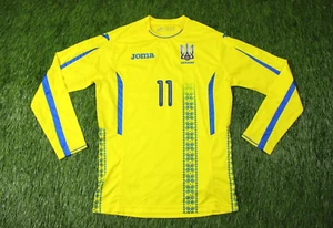 UKRAINE TEAM # 11 2017/2018 PLAYER ISSUE FOOTBALL SHIRT JERSEY HOME JOMA SIZE M - Picture 1 of 11