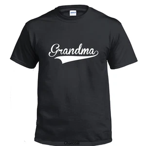 Grandma Grandparent Mothers Day Tee Gift Baseball Jersey Cotton T-shirt For Her - Picture 1 of 3
