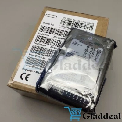 New HPE 300GB 870753-B21 870792-001 15K 12GB/s SFF 2.5" SAS SC DS HDD HARD DRIVE - Image 1 of 4