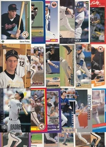 Tarjetas de béisbol vintage de 25 quilates de Steve Finley - todas diferentes con novato - Imagen 1 de 1