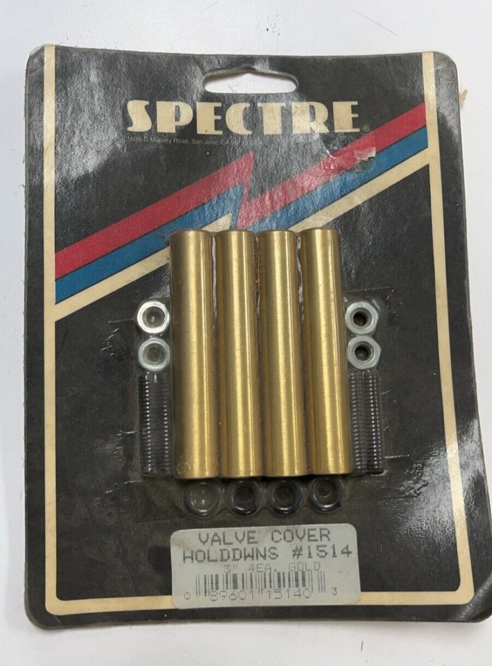 Spectre Valve Cover Hold Downs 1/4-20, 3" Length, #1514 - Image 1 of 1