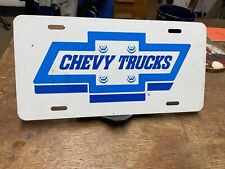Novelty License Plate Chevrolet Chevy Trucks Metal / Tin