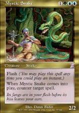 Mystic Snake - Timeshifted - MP, English MTG Magic FLAT RATE SHIP
