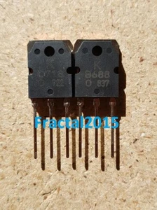 1 Paar Transistoren 2SD718 & 2SB688 D718 B688  - Bild 1 von 2