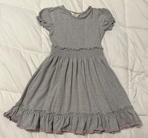 Matilda Jane Perfectly Paired Gray Lap Dress Girls Size 6 - Picture 1 of 2
