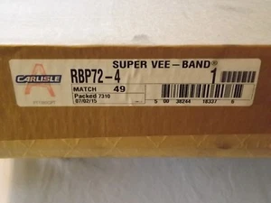 CARLISLE POWER TRANSMISSION PRODUCT SUPER VEE - BANDED BELT RBP72-4 (DOWN) - Picture 1 of 1