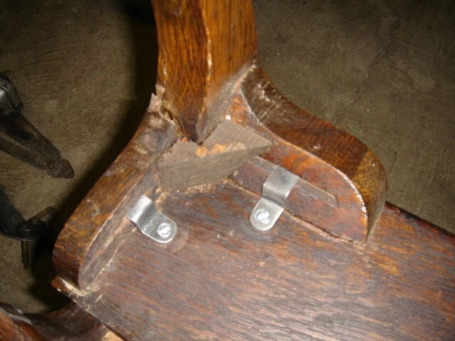 GLOBE WERNICKE DESK BOOKCASE LEG MOUNTING HARDWARE! ONLY EBAY SOURCE EVER!! - Image 1 of 4