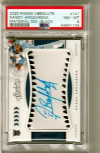RANDY AROZARENA - 2020 PANINI ABSOLUTE - MATERIAL SIGNATURES - BLACK - NM-MT 8 - Picture 1 of 2
