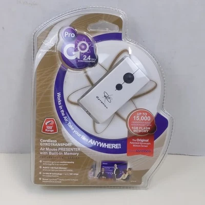 Gyration Cordless Air Mouse Pro Presenter GyroTransport 1GB USB Flash Memory New - Image 1 of 2