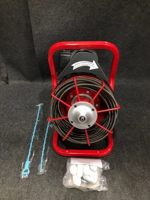 Máquina limpiadora de drenaje de cable de acero VEVOR GQ-1000 75 pies x 3/8" 120 V 60 Hz* Foto 1 de 4