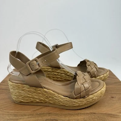 Sandalias con plataforma de cuero desnudo Andre Assous Cecilia para mujer talla 9-9,5 Foto 1 de 4