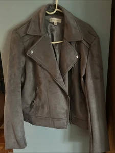 Chaqueta Ropa Philosophy Republic Talla XL Gris Imitación Cuero Nueva Sin Etiqueta - Imagen 1 de 6