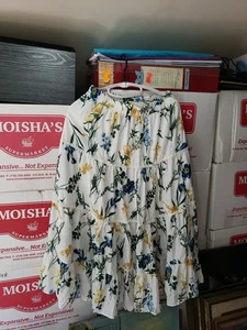 New Alcea Rosea Women's Medium Floral Silky Polyester Skirt - Picture 1 of 4
