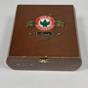 Vintage 1970 Joya de Nicaragua Antano Holz Zigarrenkiste Habana Criollo Belicoso 6x7x3 - Bild 1 von 24