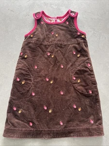 Lilly Pulitzer Embroidered Acorn Corduroy Lined Dress Kids Size 6 - Picture 1 of 5