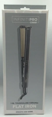 INFINITIPRO CONAIR Tourmaline Ceramic Flat Iron 1", NIB, FREE SHIPPING - Image 1 of 2