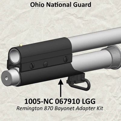 Remington 870 - Bayonet Adapter (Ohio National Guard version) - reproduction - Image 1 of 4
