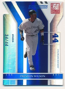 PRESTON WILSON 2004 DONRUSS ELITE ASPIRATIONS BLUE XTRA EDITION #94 SP #34/44 - Picture 1 of 2