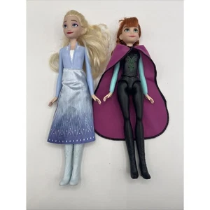 Disney Frozen Elsa & Anna 11” Fashion Doll Set — Dress & Cape, Hasbro - Picture 1 of 12