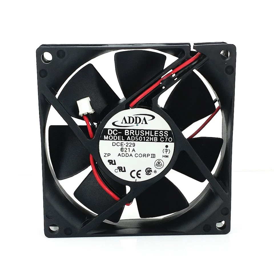 ADDA AD0812HB-C70 80mm x 20mm 12V 0.24A Cooling Fan – 2-Pin Chassis Fan - Image 1 of 1
