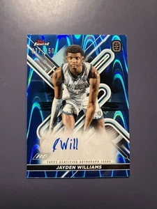 2022-23 Topps Finest OTE Jayden Williams Blue Raywave Auto RC SP /150 - Picture 1 of 4