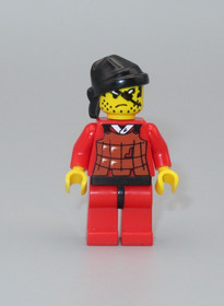 LEGO Vintage Ninja Robber red eyepatch minifigure 6093 6045 6033