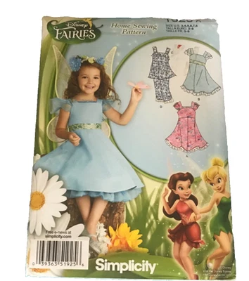 Hadas Disney, patrón Simplicity 1925, talla 3-8 niñas Foto 1 de 2