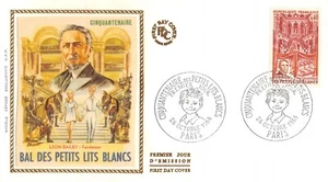 Busta FDC Seta Francia Ballo Delle Piccoli Letti Bianco 1968 Paris - Picture 1 of 1