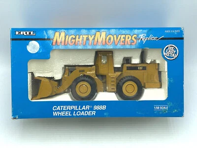 Cargadora de ruedas Ertl Caterpillar 988B 1992 vintage 1:50 diecast 2435 Mighty Movers Foto 1 de 4