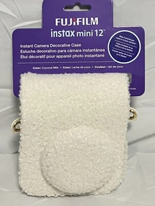 Fujifilm Instax Mini 12 Decorative Faux Fur Plush Camera Case - Cream NEW!! - Picture 1 of 7