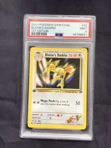 Pokemon: Gym Challenge 1. Edition Uncommon: Blaine's Dodrio 32/132 PSA 9 - Bild 1 von 6