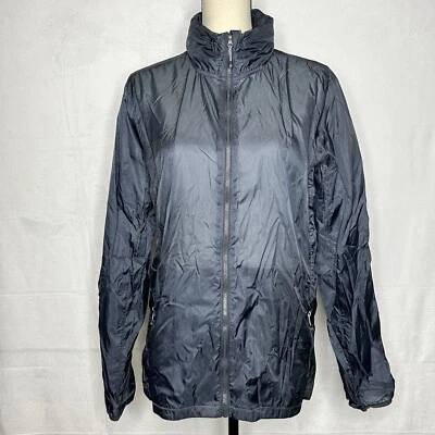 Chaqueta ligera Victoria's Secret Sport con cremallera azul marino manga larga con capucha talla XS Foto 1 de 4