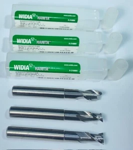 (3 pz lotto) Mulino estremità flauto WIDIA HANITA™ 3/8 in carburo solido 2 - Foto 1 di 5