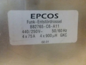 EPCOS FIXED INDUCTOR MULTI LINES B82765-C6-A11 USED - Picture 1 of 4
