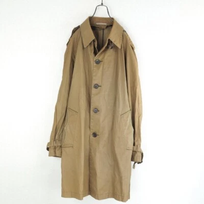 Gabardina Chaqueta Hombre Paul Smith Talla M Beige Algodón Lino Con Cinturón Foto 1 de 4