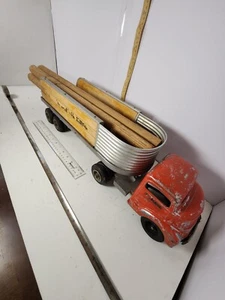 Smith-Miller RED SD Silver Streak Express Tractor Also Comes With Lumber - Picture 1 of 4