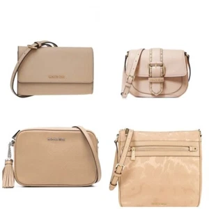 Michael Kors Cream Nude Leather Replacement Strap Crossbody Shoulder Bag Strap - Picture 1 of 15