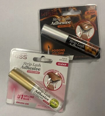 KISS Lash Adhesive CLEAR & BLACK Eyelash Adhesive Waterproof Lash Glue - Image 1 of 2