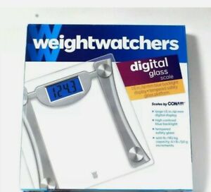 Conair Weightwatchers Large 1.6 In Blue Backlight Display Tempered Glass Scale