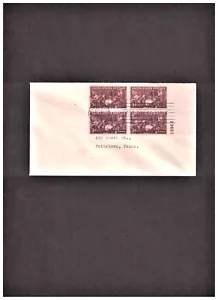 3c PLATE BLOCK of 4 ( BLK # 23657 ) AMA 100th ANNIVERSARY FDC SCOTT #949 - Picture 1 of 2