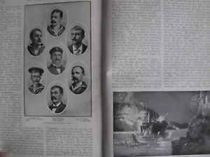 USS Merrimac Schiff Spanisch-Amerikanischer Krieg alter Artikel 1899 Charette Deignan Cevera - Bild 1 von 6