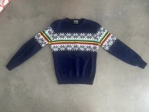 Meister Fair Isle multi color sweater vintage boys sz L (16) women's S - Picture 1 of 12