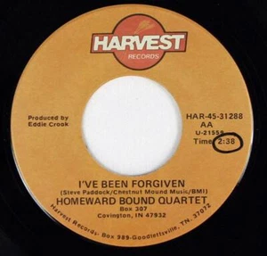 Homeward Bound Quartet, I've Been Forgiven / Same Harvest HAR 45 31288 - Picture 1 of 1