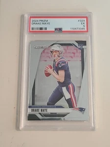 2024 PANINI PRIZM #329 DRAKE MAYE ROOKIE RC PSA 5 - Picture 1 of 2