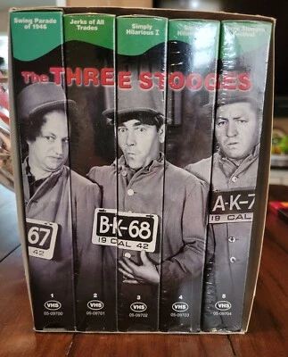 The Three Stooges Collector Series 5 Pack set (VHS, 1998) Buy 2 get 1 Free* - Image 1 of 4