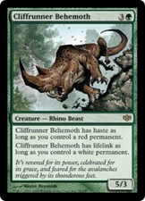 1x Cliffrunner Behemoth - Foil NM, English MTG Conflux