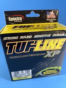 Tuf-Line XP Fishing Line 150 Yards 200lb Test YELLOW Tension Lock Braided UV res