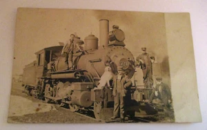 ANTIQUE 1910 G.N. RWY 521 LOCOMOTIVE RAILROAD DILWORTH MINN. REAL PHOTO POSTCARD - Picture 1 of 3
